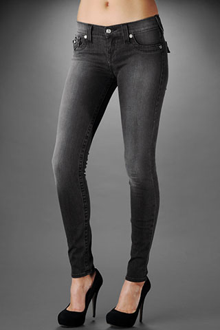 Womens Misty Glitz and Glam Legging Jean Hot Lead